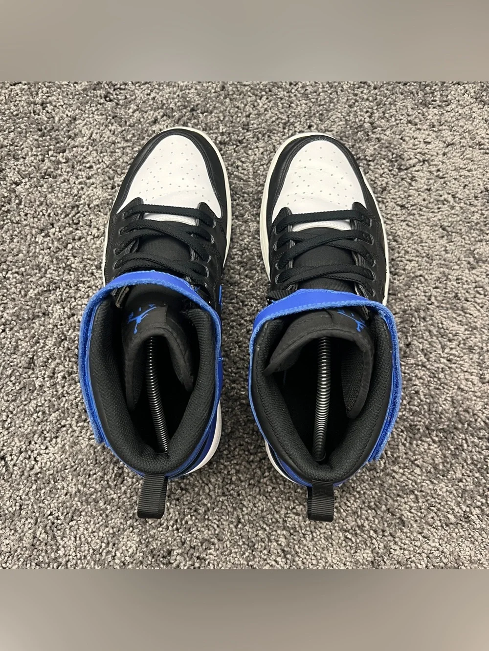 Jordan 1 High FlyEase Shoes Men’s Size 11.5 Hyper Royal Black White CQ3835-041